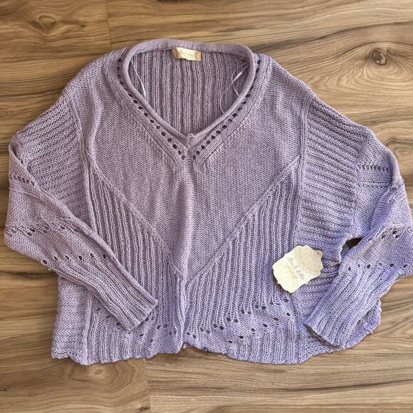 NWT Altar’d State Theresa Oversized Sweater in Lavender - Picture 2 of 6